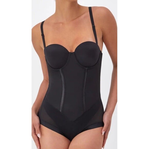 Maidenform Ultra Firm Control Body Shaper Underwire Bra FL1256 Black Sz 36D NWT - Picture 1 of 10